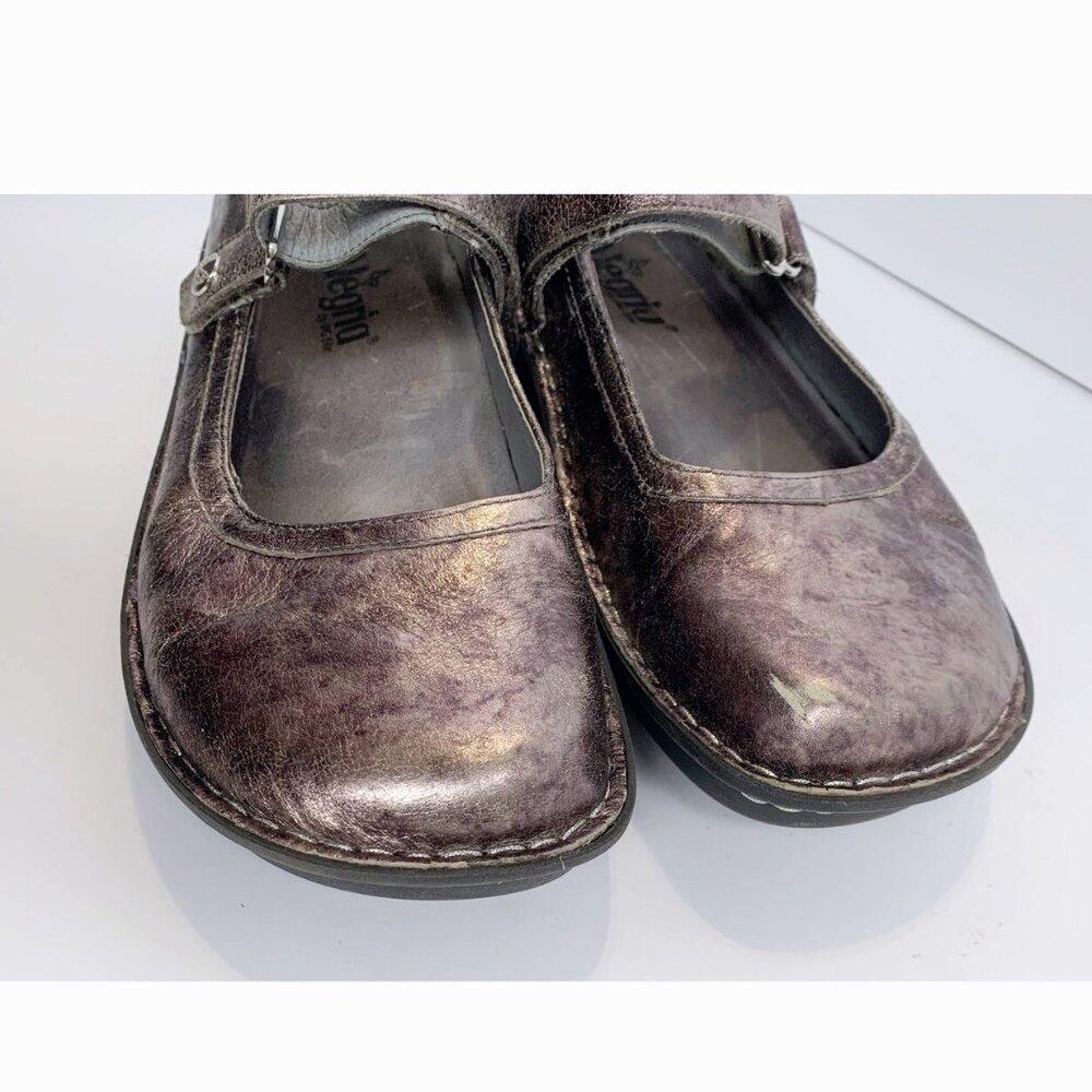 Alegria Belle Women’s 8 Nursing Clog Iron Lady Metallic Brown Comfort Walking